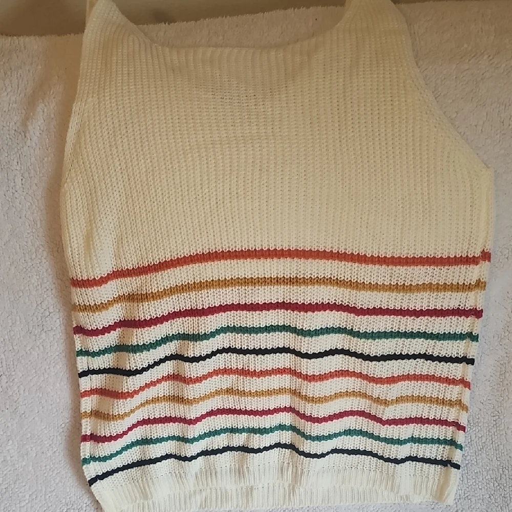 Striped Knit Tank Top - Picture 2 of 2